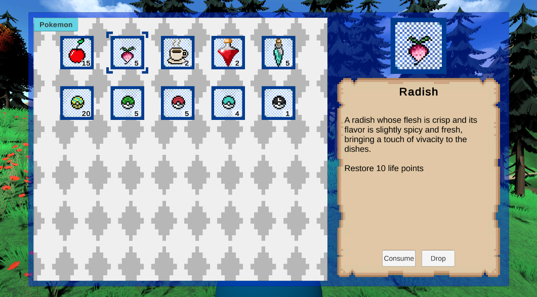 item's inventory
